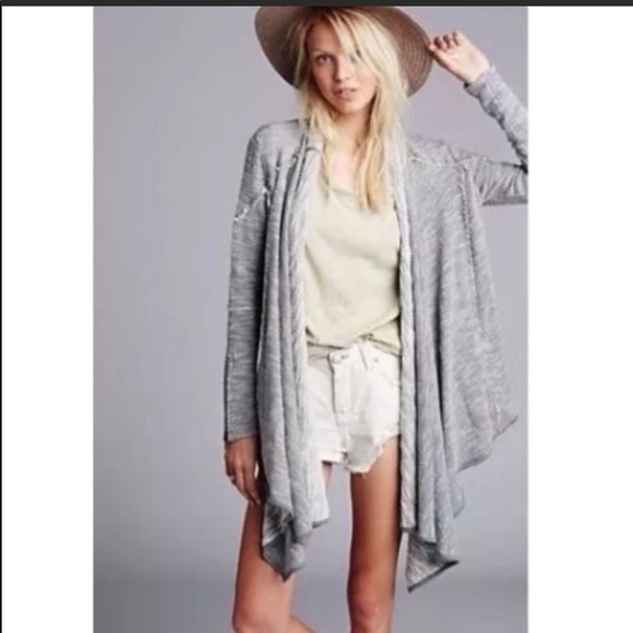Free People Sweaters - Free People In The Loop Cardigan Gray Size S